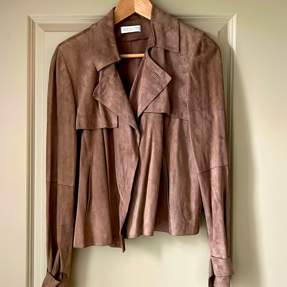 Tan suede lightweight jacket OBO